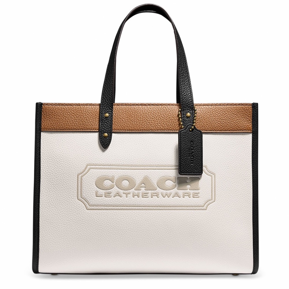 COACH
Field Small Color Blocked Leather Tote, Excellent Condition No Flaws